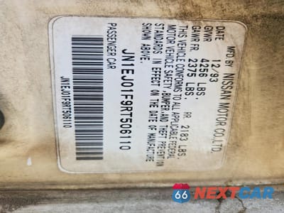 Zdjęcie 12 z 12 samochodu: 1994 NISSAN MAXIMA SE VIN:JN1EJ01F9RT506110 - miniatura