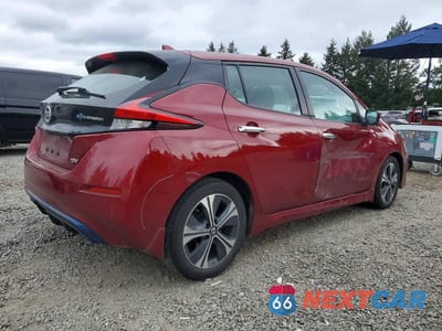 Trzecie zdjęcie samochodu z tyłu: 2021 NISSAN LEAF SV VIN:1N4AZ1CV8MC550368 - miniatura