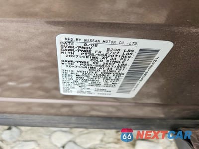 Zdjęcie 13 z 13 samochodu: 2009 NISSAN MURANO S VIN:JN8AZ18W09W156840 - miniatura