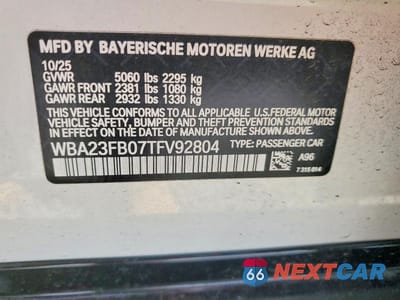Zdjęcie 13 z 13 samochodu: 2026 BMW 430I GRAN COUPE VIN:WBA23FB07TFV92804 - miniatura