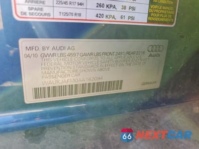 Zdjęcie 12 z 12 samochodu: 2010 AUDI A3 PREMIUM PLUS VIN:WAUKJAFM0AA162094 - miniatura