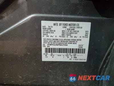 Zdjęcie 13 z 13 samochodu: 2023 FORD EDGE SEL VIN:2FMPK4J96PBA37054 - miniatura