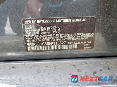 Zdjęcie 12 z 12 samochodu: 2015 BMW 328 I SULEV VIN:WBA3C1C56FP116527 - miniatura