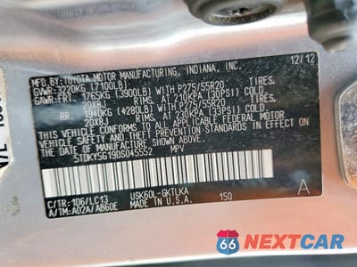 Zdjęcie 14 z 14 samochodu: 2013 TOYOTA SEQUOIA LIMITED VIN:5TDKY5G19DS045552 - miniatura