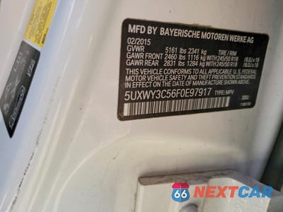 Zdjęcie 13 z 13 samochodu: 2015 BMW X3 XDRIVE28D VIN:5UXWY3C56F0E97917 - miniatura