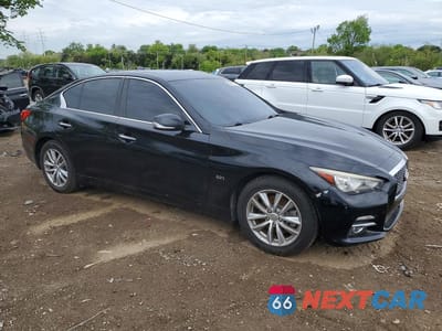 Czwarte zdjęcie samochodu z boku: 2017 INFINITI Q50 2.0T VIN:JN1CV7AP3HM642013 - miniatura