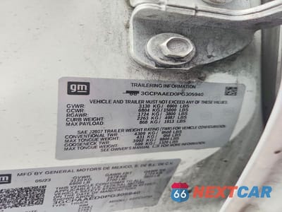 Zdjęcie 13 z 13 samochodu: 2023 CHEVROLET SILVERADO C1500 VIN:3GCPAAED0PG305940 - miniatura
