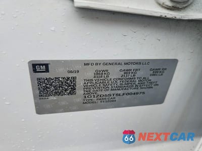 Zdjęcie 12 z 12 samochodu: 2020 CHEVROLET MALIBU LT VIN:1G1ZD5ST5LF004975 - miniatura