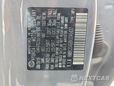 Zdjęcie 12 z 12 samochodu: 2019 HYUNDAI KONA LIMITED VIN:KM8K33AG8KU046437 - miniatura