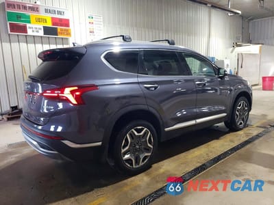 Trzecie zdjęcie samochodu z tyłu: 2021 HYUNDAI SANTA FE SEL PREMIUM VIN:KM8S3DA1XMU013122 - miniatura