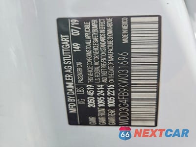 Zdjęcie 12 z 12 samochodu: 2019 MERCEDES-BENZ A 220 4MATIC VIN:WDD3G4FB9KW031696 - miniatura