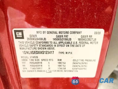 Zdjęcie 13 z 13 samochodu: 2010 CHEVROLET TRAVERSE LT VIN:1GNLVGEDXAS123417 - miniatura