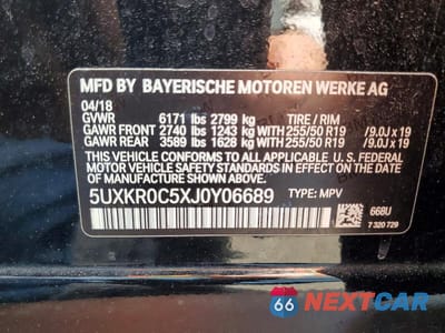 Zdjęcie 12 z 12 samochodu: 2018 BMW X5 XDRIVE35I VIN:5UXKR0C5XJ0Y06689 - miniatura