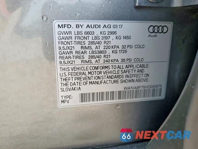Zdjęcie 13 z 13 samochodu: 2017 AUDI Q7 PRESTIGE VIN:WA1VABF75HD050975 - miniatura