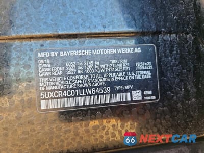 Zdjęcie 13 z 13 samochodu: 2020 BMW X5 SDRIVE 40I VIN:5UXCR4C01LLW64539 - miniatura