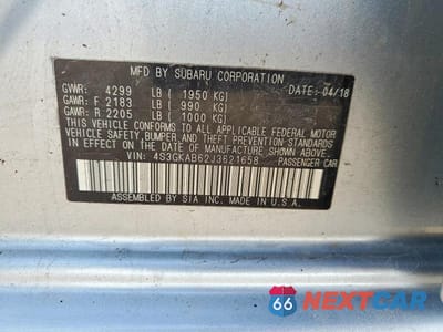 Zdjęcie 12 z 12 samochodu: 2018 SUBARU IMPREZA PREMIUM VIN:4S3GKAB62J3621658 - miniatura