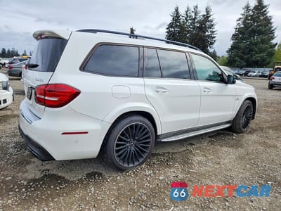Trzecie zdjęcie samochodu z tyłu: 2018 MERCEDES-BENZ GLS 63 AMG 4MATIC VIN:4JGDF7FE2JB127491 - miniatura