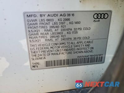 Zdjęcie 14 z 14 samochodu: 2017 AUDI Q7 PRESTIGE VIN:WA1VAAF76HD021611 - miniatura