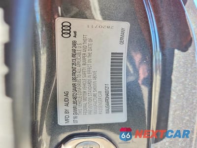 Zdjęcie 12 z 12 samochodu: 2017 AUDI S5 VIN:WAUG4AFR3HA001211 - miniatura