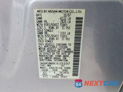 Zdjęcie 13 z 13 samochodu: 2008 NISS PATHFINDER VIN:5N1AR18B68C639107 - miniatura