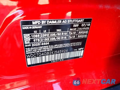 Zdjęcie 13 z 13 samochodu: 2019 MERCEDES-BENZ GLA 250 4MATIC VIN:WDCTG4GB2KJ545924 - miniatura