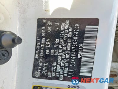 Zdjęcie 12 z 12 samochodu: 2012 KIA OPTIMA LX VIN:5XXGM4A78CG074209 - miniatura