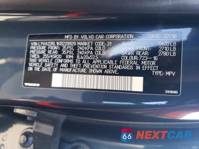 Zdjęcie 13 z 13 samochodu: 2019 VOLVO XC60 T6 INSCRIPTION VIN:LYVA22RL1KB229929 - miniatura