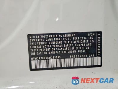 Zdjęcie 14 z 14 samochodu: 2024 VOLKSWAGEN GTI SE VIN:WVW2A7CD0RW233593 - miniatura