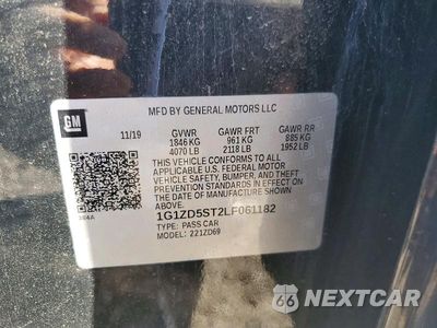 Zdjęcie 13 z 13 samochodu: 2020 CHEVROLET MALIBU LT VIN:1G1ZD5ST2LF061182 - miniatura