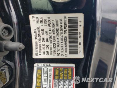 Zdjęcie 12 z 12 samochodu: 2014 HONDA CIVIC EXL VIN:2HGFG3B05EH506089 - miniatura
