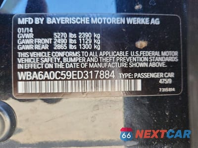 Zdjęcie 12 z 12 samochodu: 2014 BMW 640 I VIN:WBA6A0C59ED317884 - miniatura