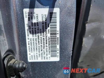 Zdjęcie 13 z 13 samochodu: 2021 HONDA CR-V EXL VIN:7FART6H87ME007521 - miniatura