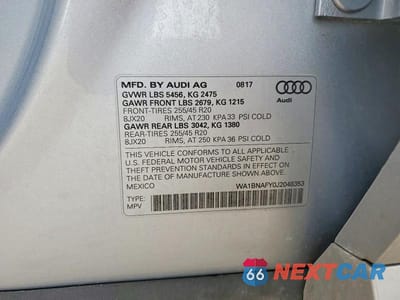 Zdjęcie 13 z 13 samochodu: 2018 AUDI Q5 PREMIUM PLUS VIN:WA1BNAFY0J2048353 - miniatura