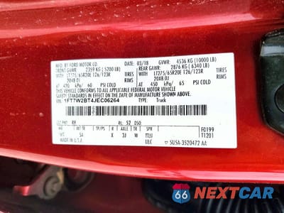 Zdjęcie 13 z 13 samochodu: 2018 FORD F250 SUPER DUTY VIN:1FT7W2BT4JEC06264 - miniatura