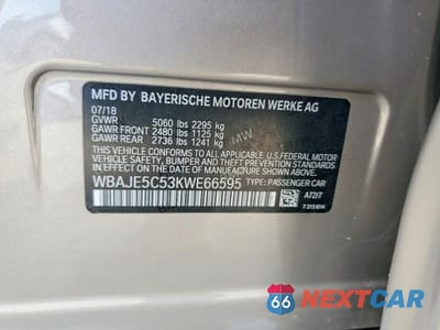 Zdjęcie 12 z 12 samochodu: 2019 BMW 540 I VIN:WBAJE5C53KWE66595 - miniatura