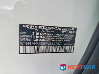 Zdjęcie 13 z 13 samochodu: 2023 MERCEDES-BENZ GLB 250 VIN:W1N4M4GB3PW335757 - miniatura