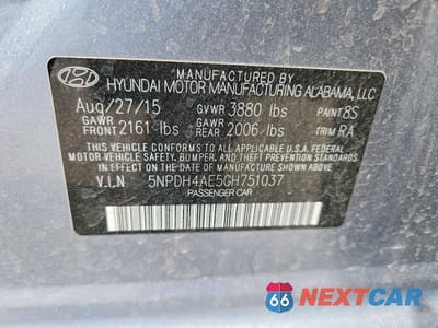 Zdjęcie 13 z 13 samochodu: 2016 HYUNDAI ELANTRA SE VIN:5NPDH4AE5GH751037 - miniatura