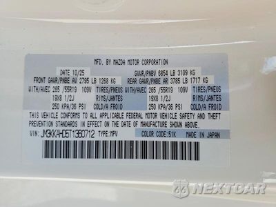 Zdjęcie 13 z 13 samochodu: 2026 MAZDA CX-90 SELECT VIN:JM3KKAHD5T1360712 - miniatura