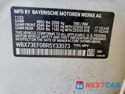 Zdjęcie 13 z 13 samochodu: 2024 BMW X1 XDRIVE28I VIN:WBX73EF08R5Y33073 - miniatura