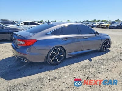 Trzecie zdjęcie samochodu z tyłu: 2019 HONDA ACCORD SPORT VIN:1HGCV1F32KA162376 - miniatura