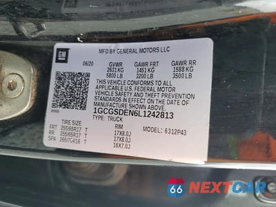 Zdjęcie 12 z 12 samochodu: 2020 CHEVROLET COLORADO Z71 VIN:1GCGSDEN6L1242813 - miniatura