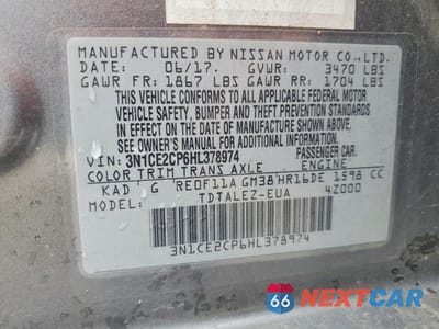 Zdjęcie 12 z 12 samochodu: 2017 NISSAN VERSA NOTE S PLUS VIN:3N1CE2CP6HL378974 - miniatura