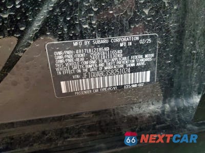 Zdjęcie 13 z 13 samochodu: 2025 SUBARU IMPREZA VIN:JF1GUABC3S8251024 - miniatura