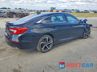 Trzecie zdjęcie samochodu z tyłu: 2020 HONDA ACCORD SPORT VIN:1HGCV1F37LA066342 - miniatura
