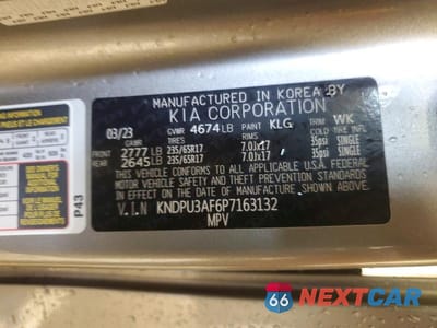 Zdjęcie 13 z 13 samochodu: 2023 KIA SPORTAGE LX VIN:KNDPU3AF6P7163132 - miniatura
