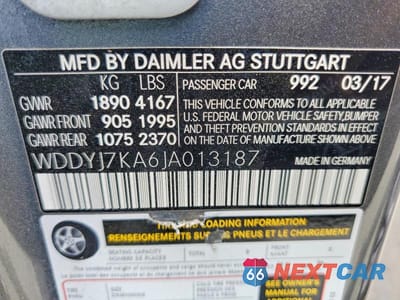 Zdjęcie 13 z 13 samochodu: 2018 MERCEDES-BENZ AMG GT R VIN:WDDYJ7KA6JA013187 - miniatura