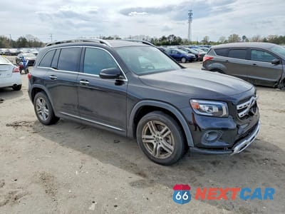 Czwarte zdjęcie samochodu z boku: 2021 MERCEDES-BENZ GLB 250 4MATIC VIN:W1N4M4HBXMW112187 - miniatura