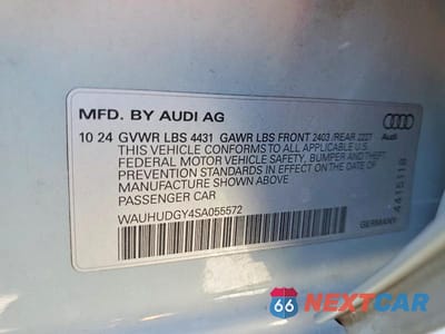 Zdjęcie 12 z 12 samochodu: 2025 AUDI A3 PREMIUM PLUS VIN:WAUHUDGY4SA055572 - miniatura