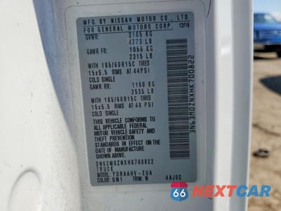 Zdjęcie 13 z 13 samochodu: 2017 CHEVROLET CITY EXPRESS LT VIN:3N63M0ZNXHK700822 - miniatura