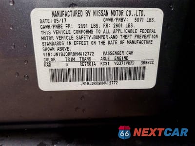 Zdjęcie 12 z 12 samochodu: 2017 INFINITI QX50 BASE VIN:JN1BJ0RR9HM412772 - miniatura